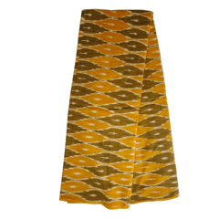 Mustard and Green Ikkat Fabric