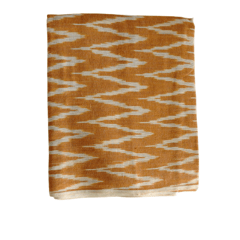 Mustard Ikkat Fabric