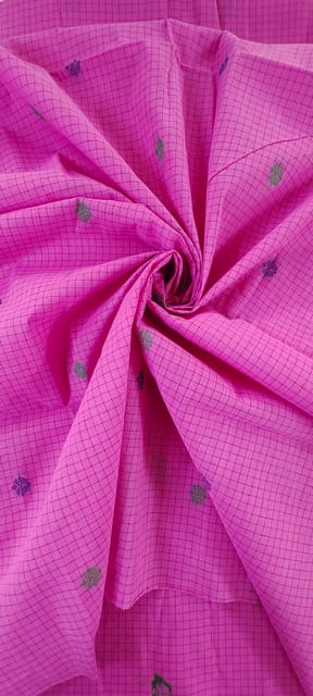 Pink Checks Fabric