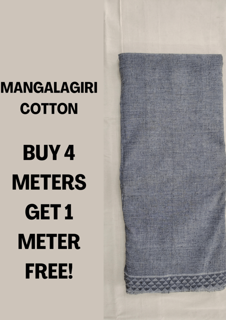 Grey Color Cotton Fabric