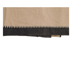 Cream Color Fabric with Black Border-1