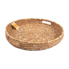 Wheat Grass Round Tray (3-Unit) (Sizes-16"/14"/12")