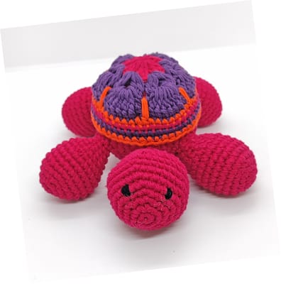 Handmade Crochet Rattle - Turtle (Pack Of 3)