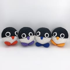 Handmade Crochet Stress Ball - Penguin (Pack Of 3)