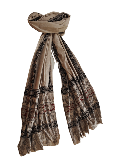 Khadi Kalamkari Shawl VMM 007