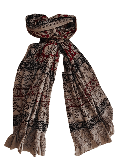 Khadi Kalamkari Shawl VMM 008