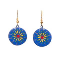 Blue Terracotta Earrings (Geometric Collections)