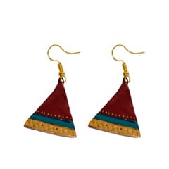 Triangular Terracotta Earrings ( Geometrical Collection)