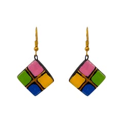 Multicolour Terracotta Earrings ( Geometric Collections)