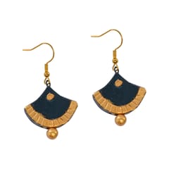 Black & Gold Terracotta Earrings ( Exclusive Collections)