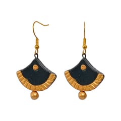 Black & Gold Terracotta Earrings ( Exclusive Collections)