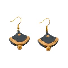 Black & Gold Terracotta Earrings ( Exclusive Collections)