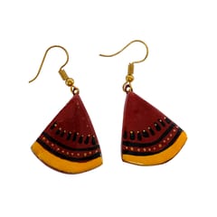 Red Terracotta Earrings (Geometrical Collections)