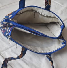 Blue Kalamkari Handbag JL 3