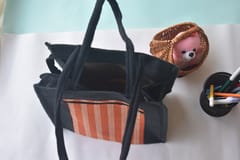 Orange Jute Lunch Bag JL11