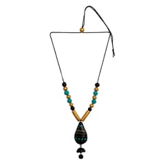 Long One piece Terracotta necklace