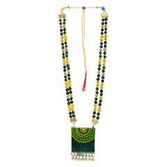 MULTI COLOURED SQUARE NECKLACE SET