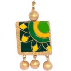 MULTI COLOURED SQUARE NECKLACE SET