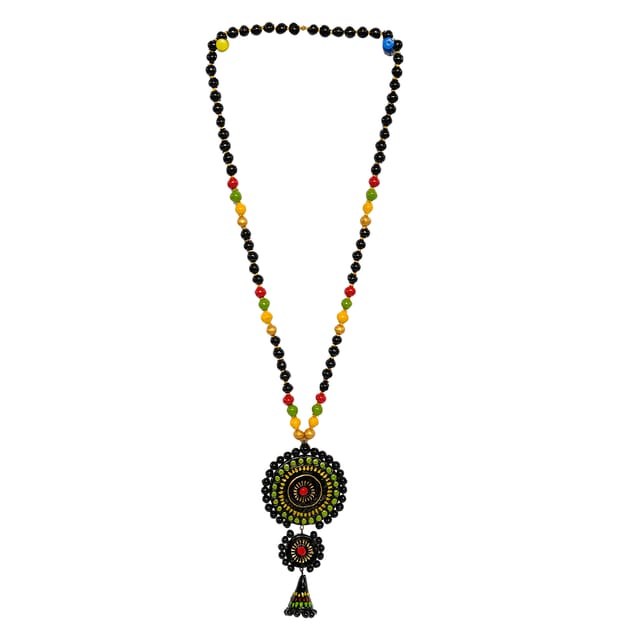 MULTICOURED LAYERED LONG NECKLACE SET