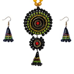 MULTICOURED LAYERED LONG NECKLACE SET