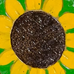 SUNFLOWER PAINTED LONG NECKLACE SET