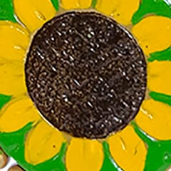 SUNFLOWER PAINTED LONG NECKLACE SET