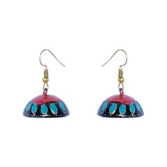 MULTI COLOURED WORLI DESIGN NECKLACE WITH JHUMKA