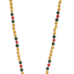 GOLDEN NECKLACE WITH MULTI DOT PRINT