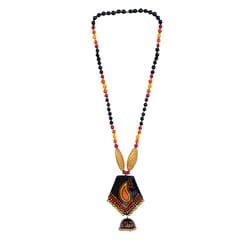 PEACOCK DESIGN TERRACOTTA NECKLACE SET