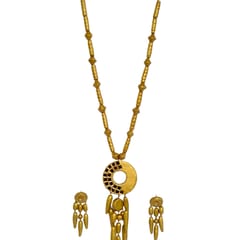 BEADES NECKLACE SET WITH LONG EARRINGS