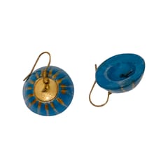 Blue and Golden Jhumka