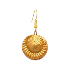 Golden Circular Earrings