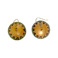 Green & Golden Terracotta Jhumka