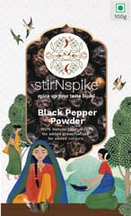 stirNspike Black Pepper Powder/Kali Mirch Masala, 100 gms