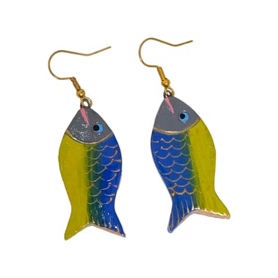 Fish shaped funky earrings