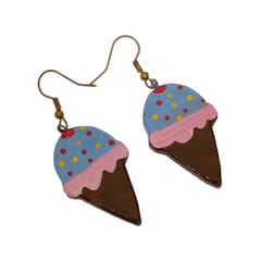 Ice-cream shaped funky earrings