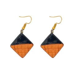 Dual Coloured Terracotta Earrings