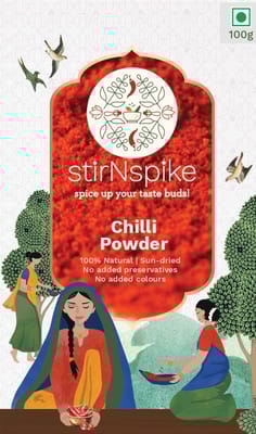 Red Chilli Powder Without Stem/Laal Mirch, 2*100g Pack(Combo of 2 Pack)