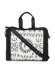 Tisser Atisans Handpainted Long Shoulderstrap Leather Laptop Bag