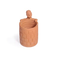 Tisser Artisans Terracota eco friendly decorative Well pen stand