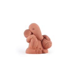 Tisser Artisans Handmade Terracotta Tabla Ganesh