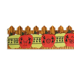 Tisser Artisans Wooden warli door Welcome Plate for Home, Office