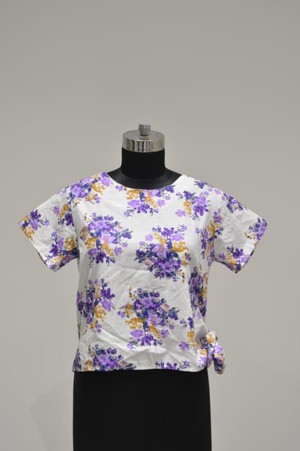 Casual Floral Printed Top