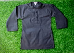 Black boy Cotton Kurta by TINYTOONS