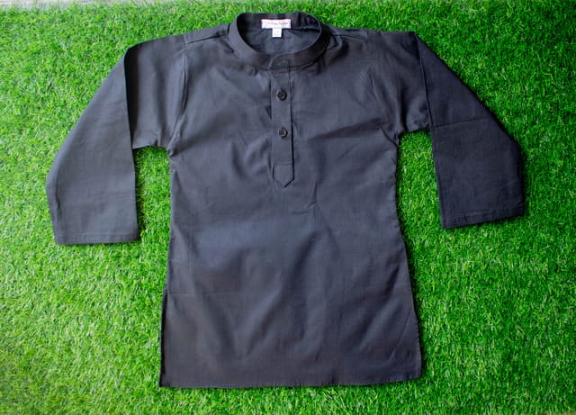 Black boy Cotton Kurta by TINYTOONS