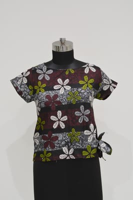 Floral Printed Girl Top