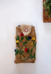 Jute Mobile Pouch for Women