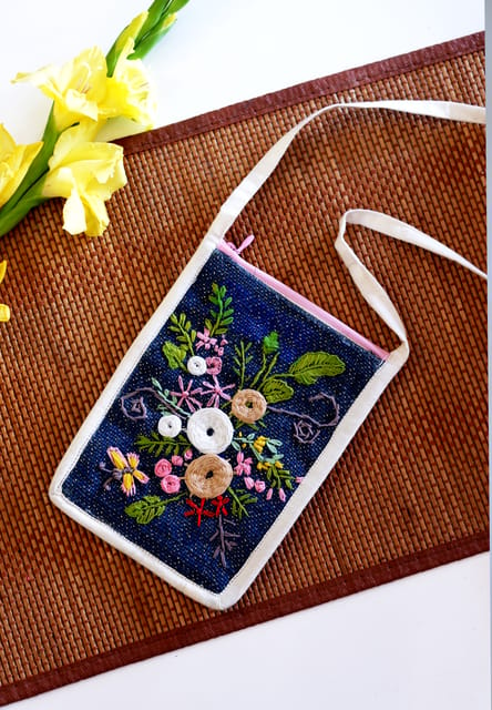 Embroidered Mobile Pouch