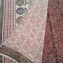 Red Kalamkari Saree VMM 53