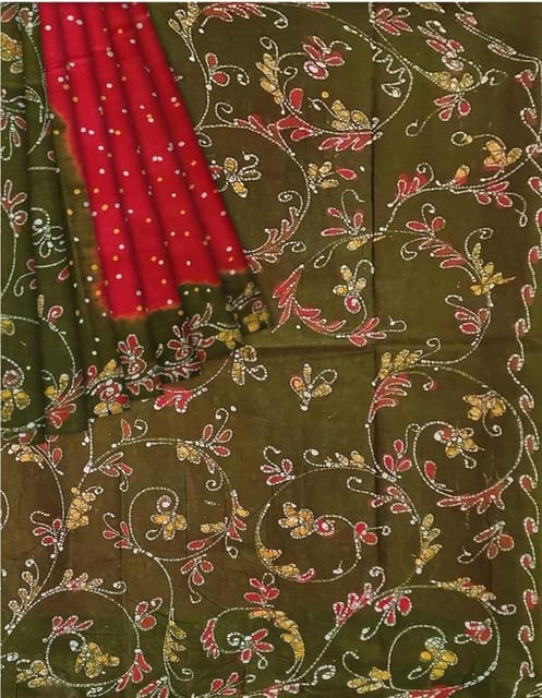 Batik Cotton Saree VMM10
